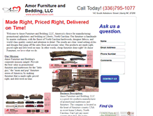 Tablet Screenshot of amorfurniture.com